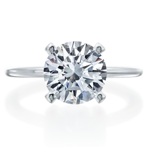 Mark Patterson Diamond Accented Prong Solitaire Engagement Ring (Setting Only)