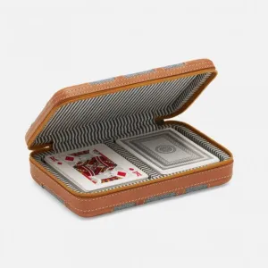 Marlow Leather Playing Card Box Set s/2
