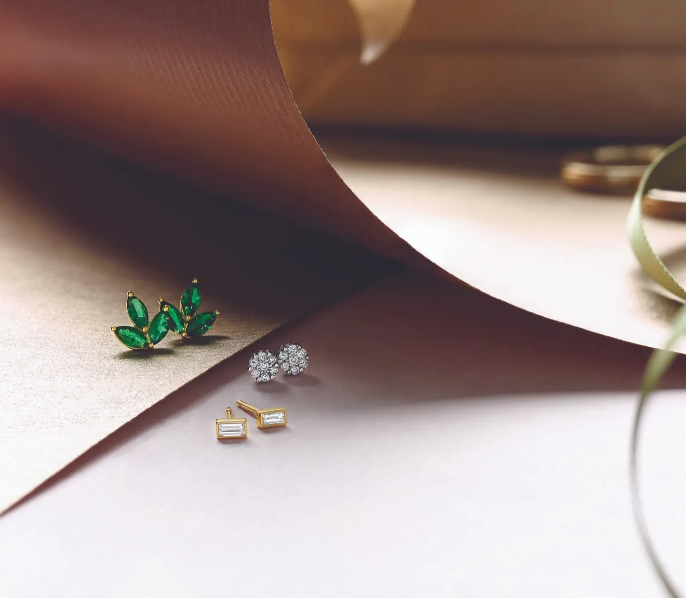 Marquise Gemstone Cluster Earring