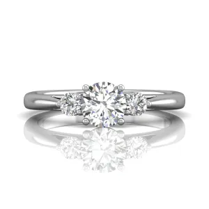 Martin Flyer Three Stone Diamond Engagement Ring