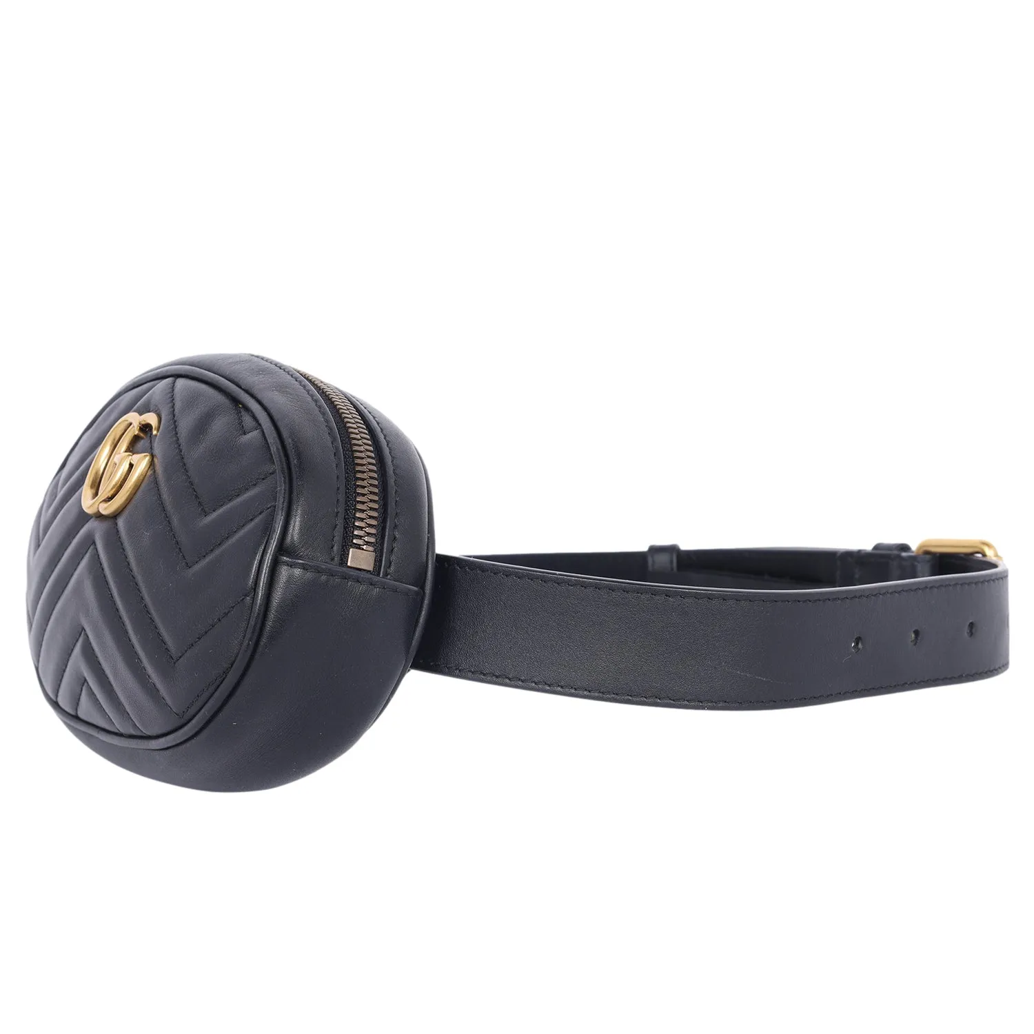 Matelasse GG Marmont Belt Bag 75 30 Black