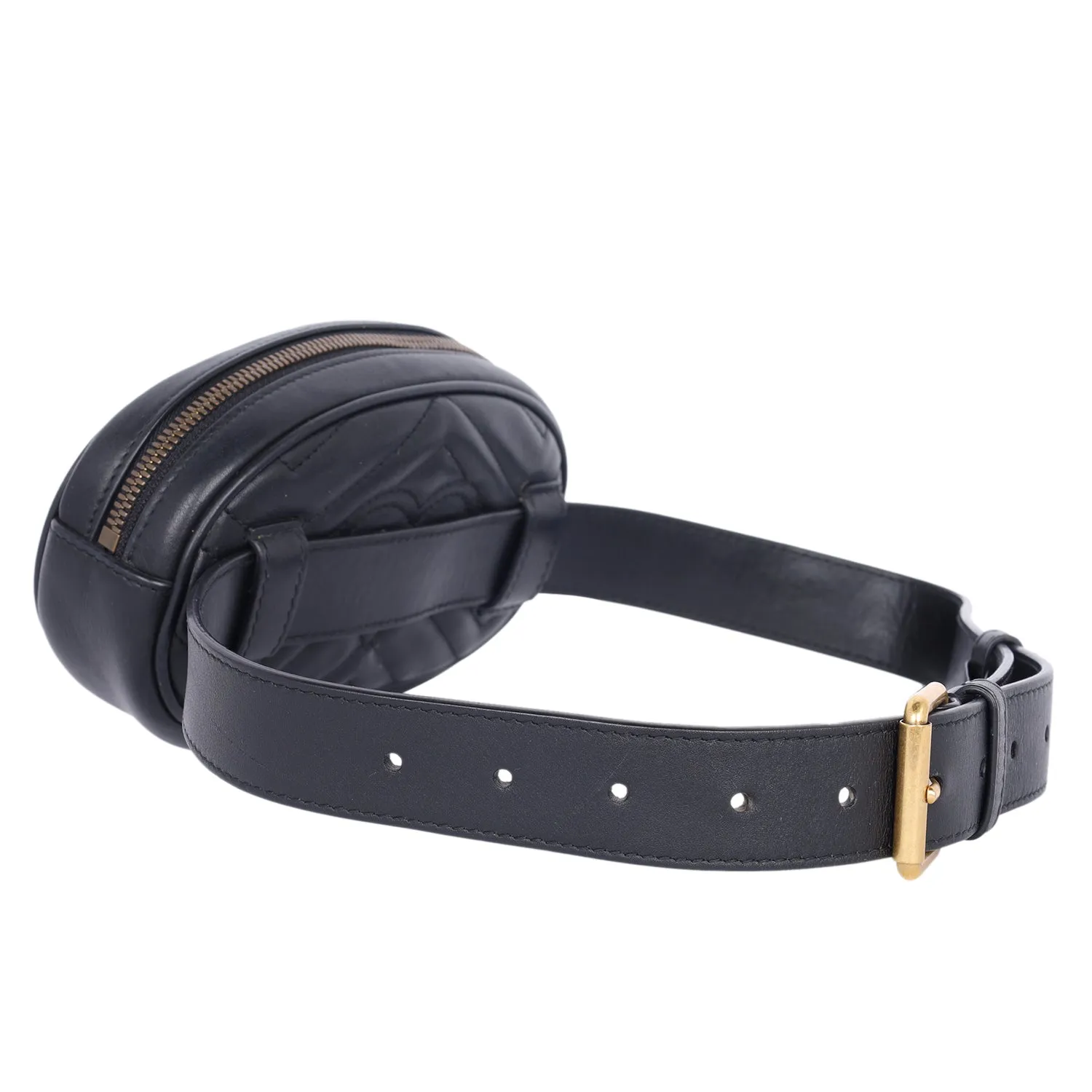 Matelasse GG Marmont Belt Bag 75 30 Black