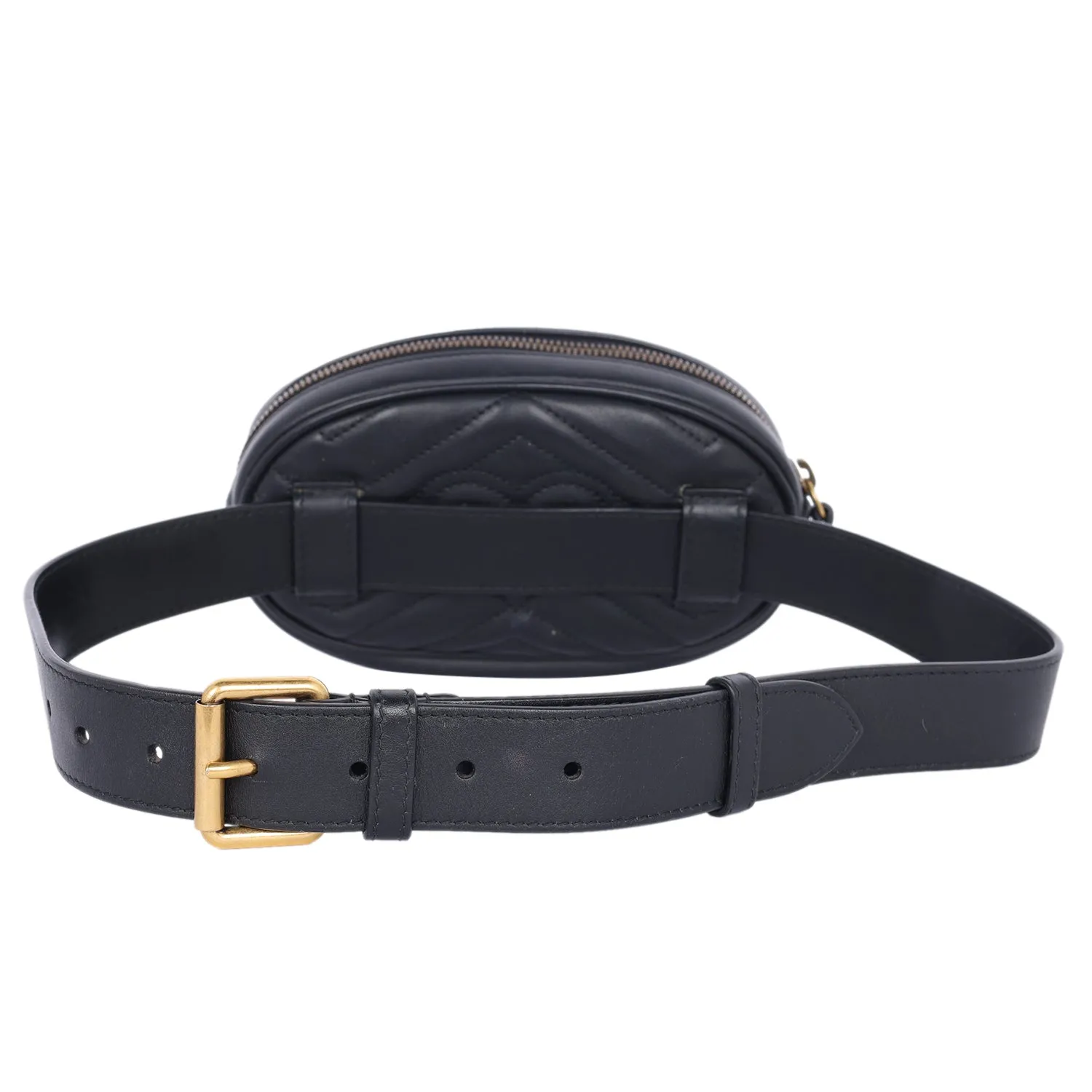 Matelasse GG Marmont Belt Bag 75 30 Black