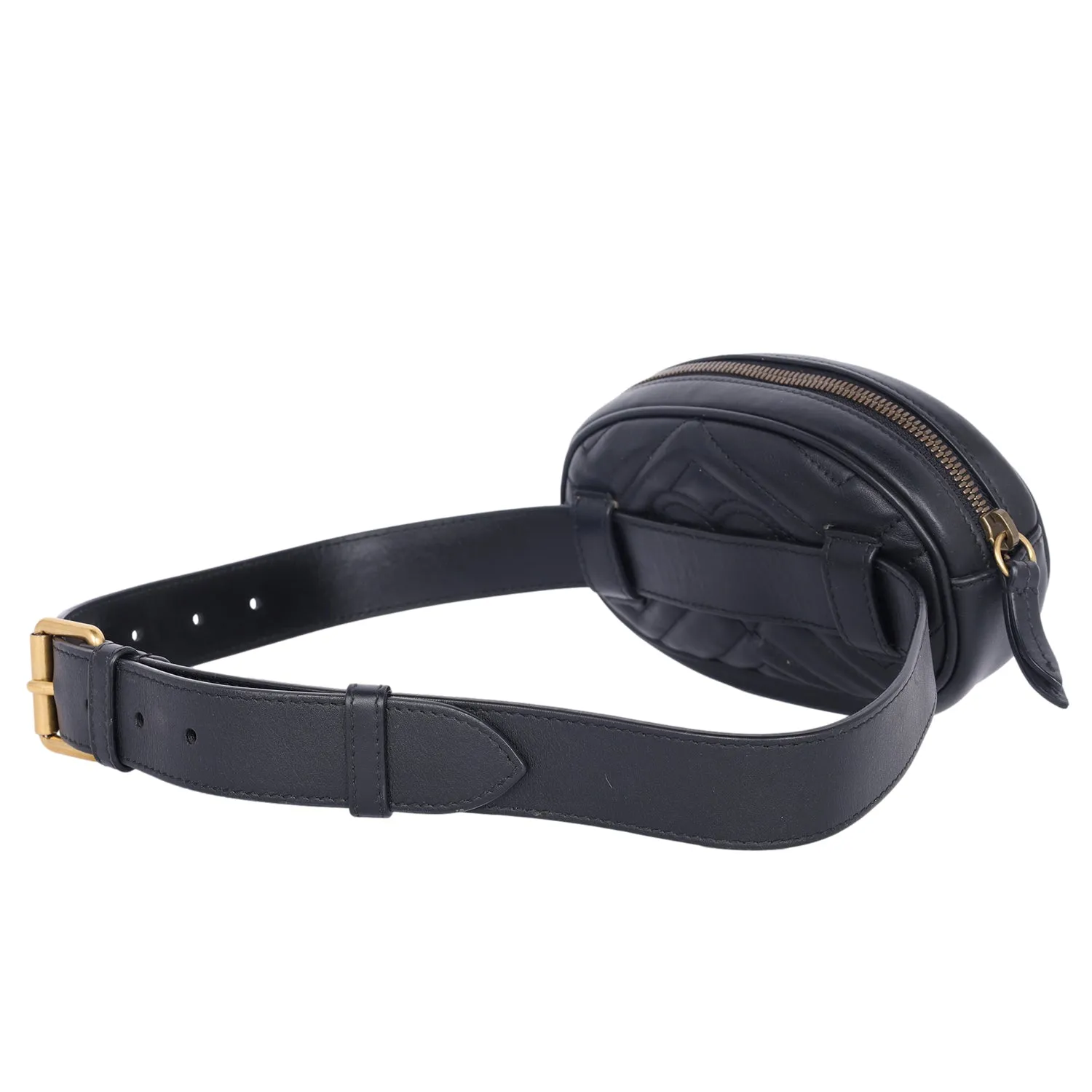 Matelasse GG Marmont Belt Bag 75 30 Black