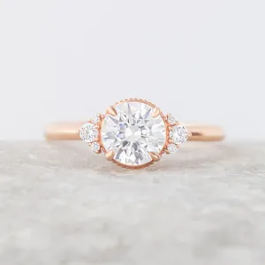 Mayfair ~ Side Stone Cut Ring