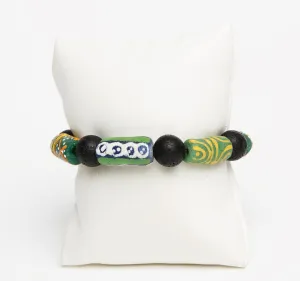 ME™ Ghanaian Krobo 7.5-inch Bracelet - Green
