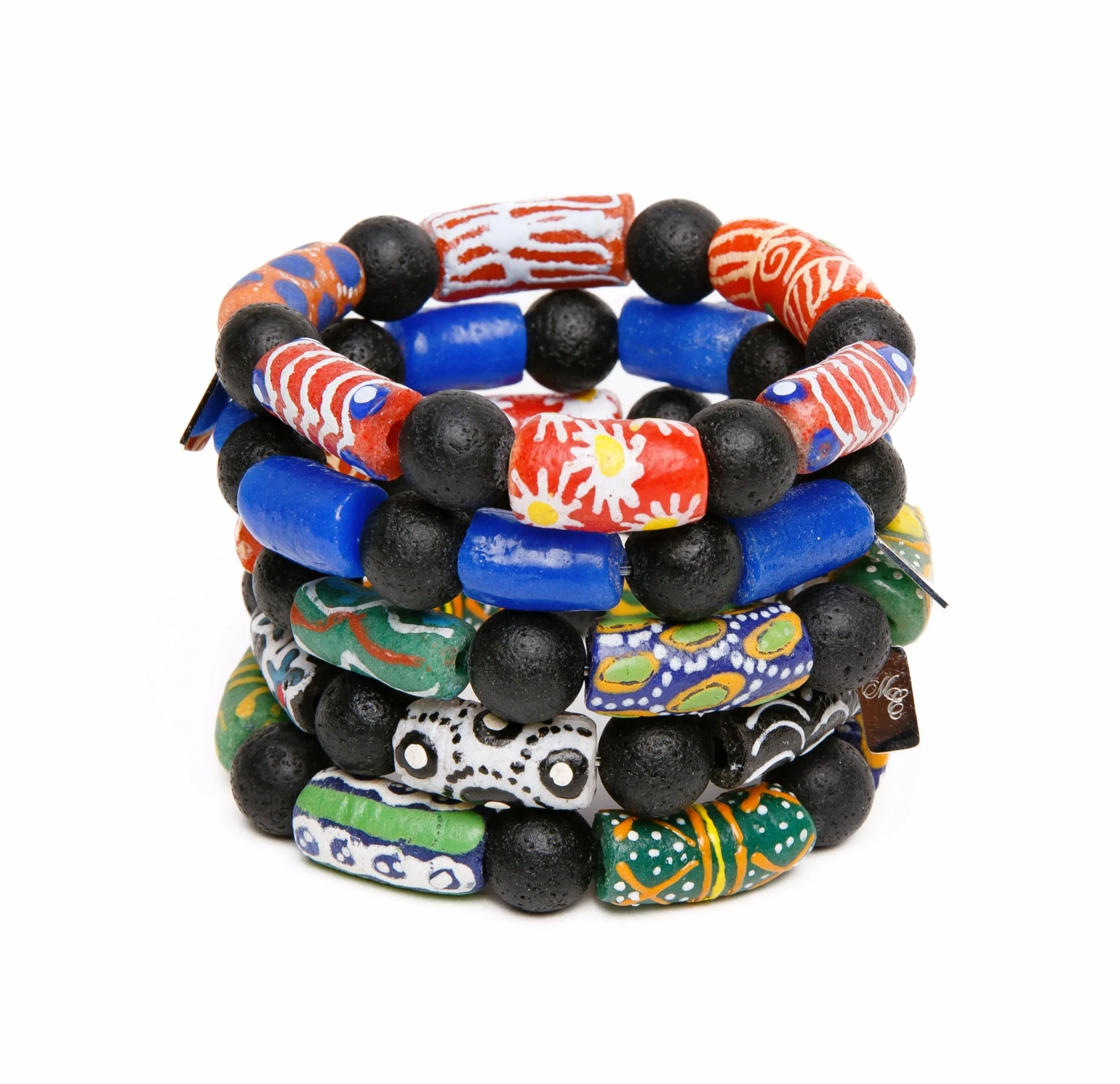 ME™ Ghanaian Krobo 7.5-inch Bracelet - Green
