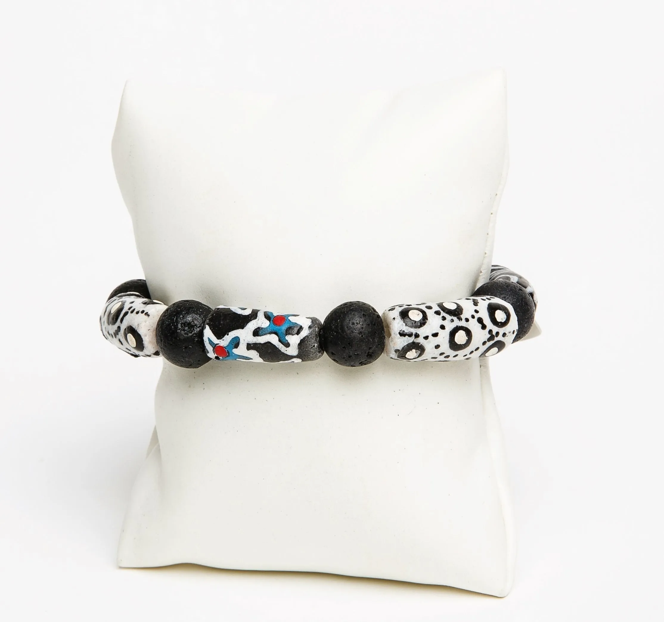 ME™ Ghanaian Krobo 7.5-inch Bracelet - White