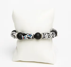 ME™ Ghanaian Krobo 7.5-inch Bracelet - White