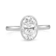 Melissa | Bezel Solitaire Engagement Ring Setting
