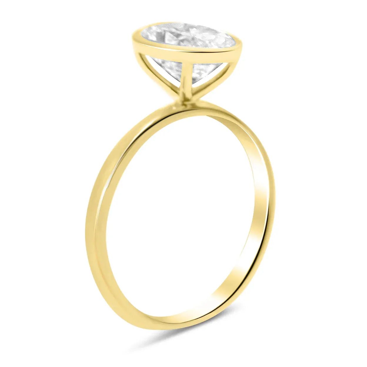 Melissa | Bezel Solitaire Engagement Ring Setting