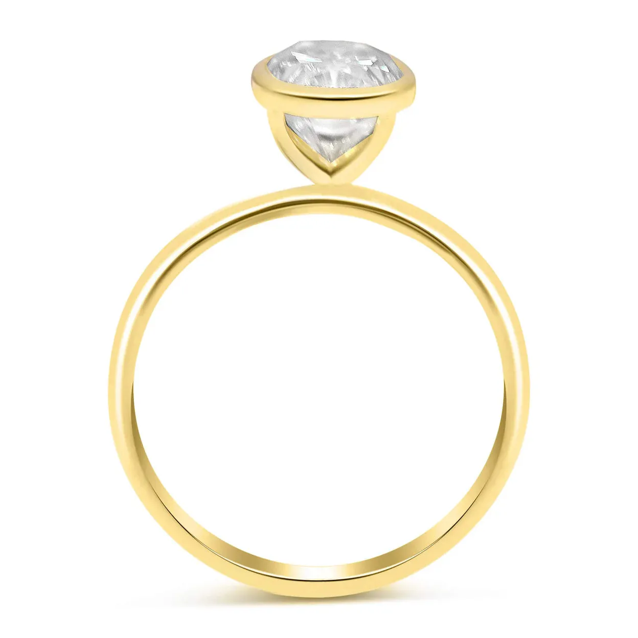Melissa | Bezel Solitaire Engagement Ring Setting