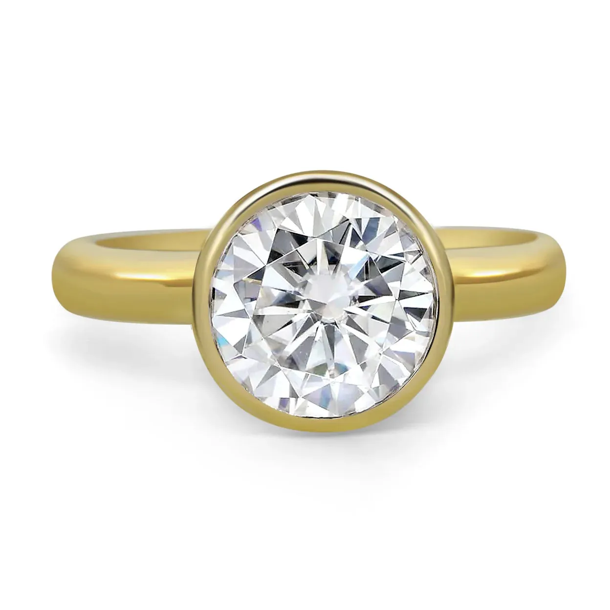 Melissa | Bezel Solitaire Engagement Ring Setting