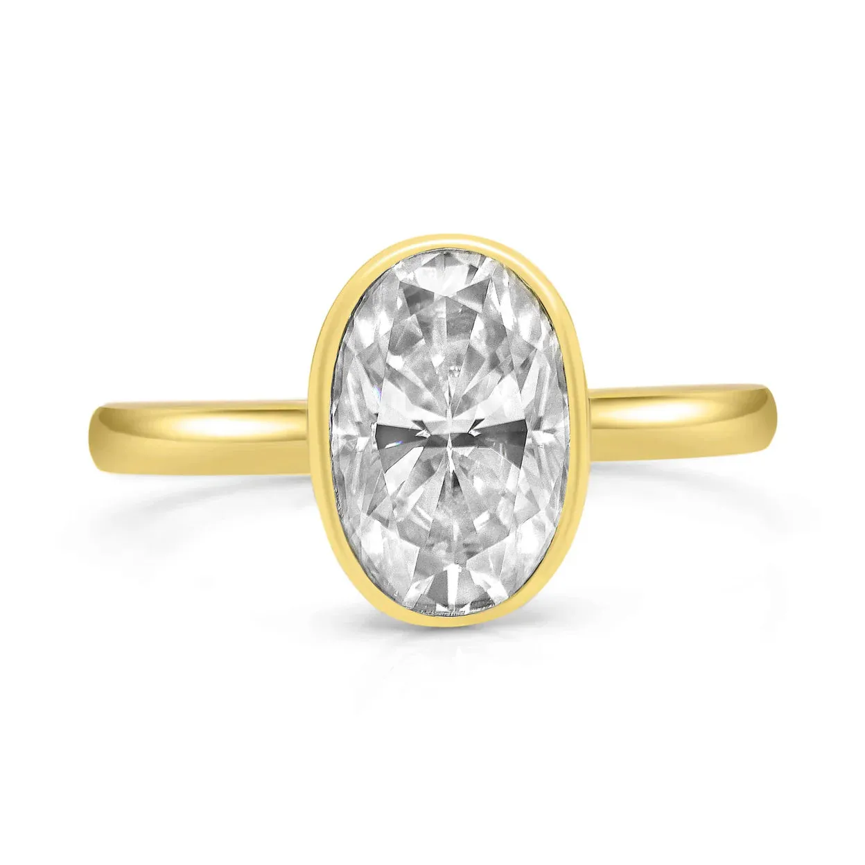 Melissa | Bezel Solitaire Engagement Ring Setting