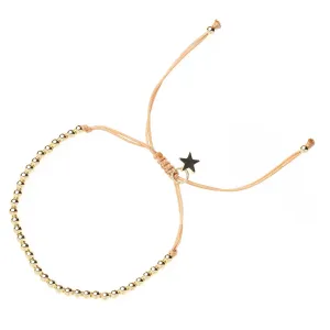 METAL BEAD BRACELET BROAD CAMEL