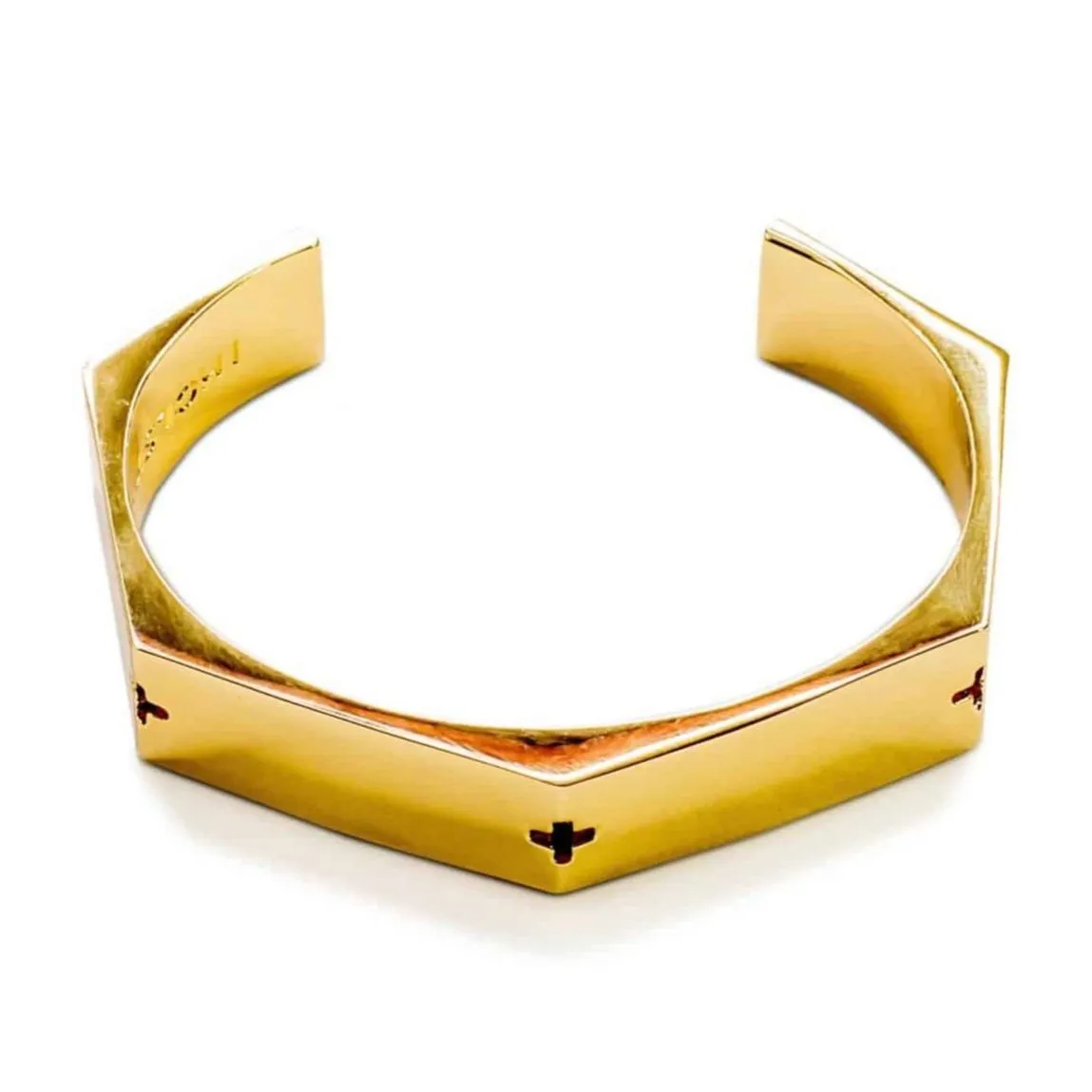 Metal Gold Thick Bracelet