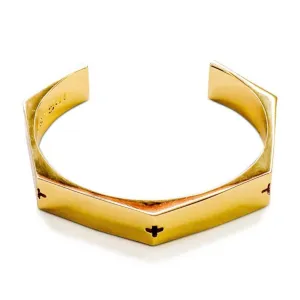 Metal Gold Thick Bracelet