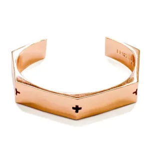Metal Rose Gold Thick Bracelet