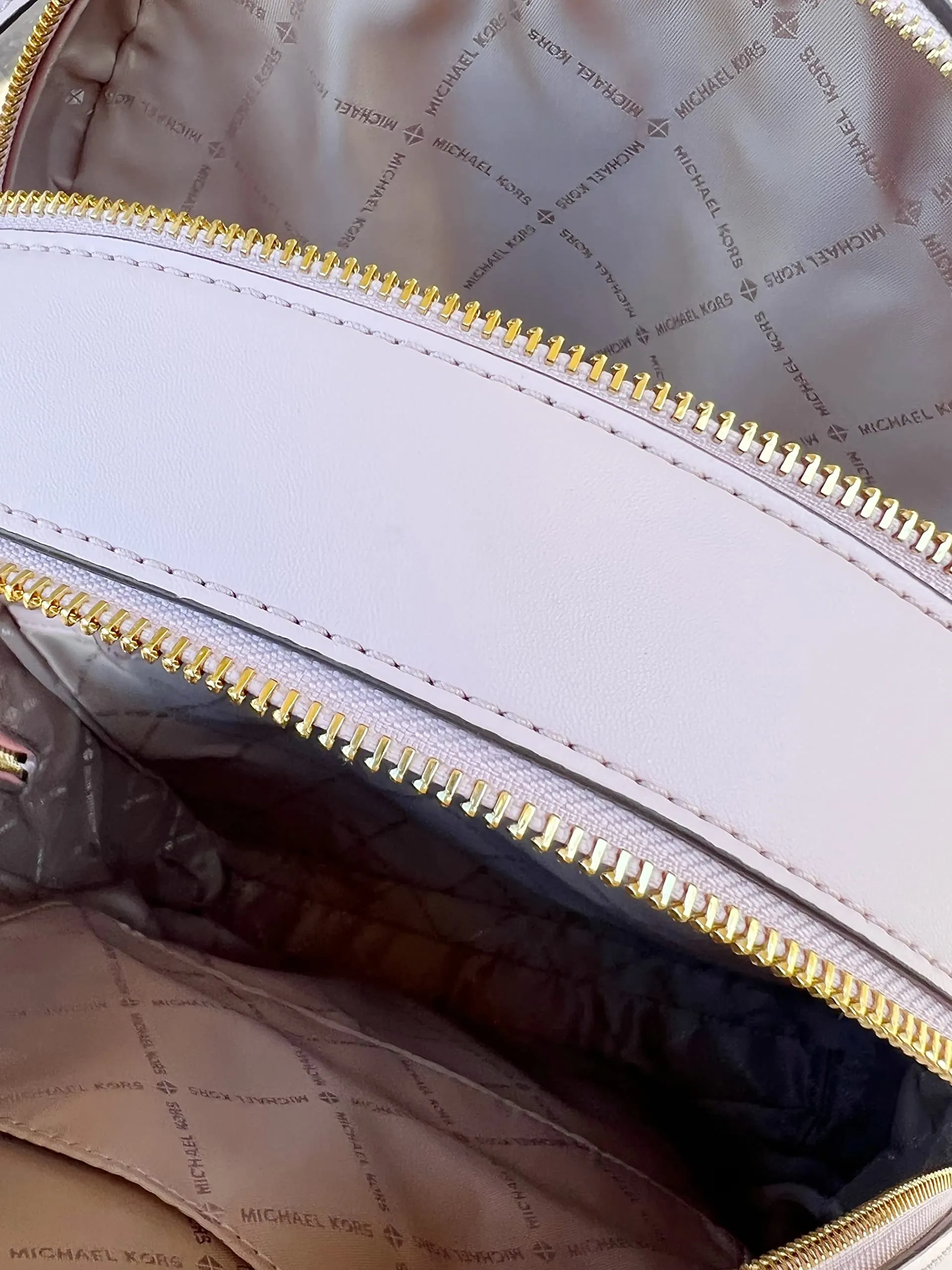 Michael Kors Jaycee Logo Backpack (Dark Powder Blush)