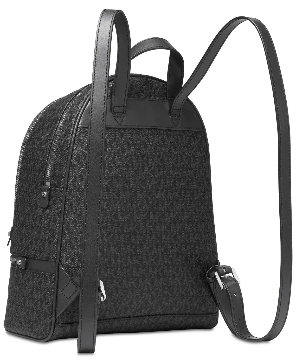 Michael Kors Rhea Zip Backpack (Medium, Signature Charcoal)