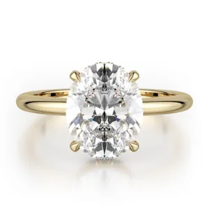 Michael M Crown Oval-Cut Diamond Solitaire R750-1RD