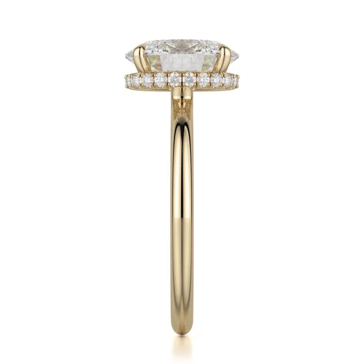 Michael M Crown Oval-Cut Diamond Solitaire R750-1RD