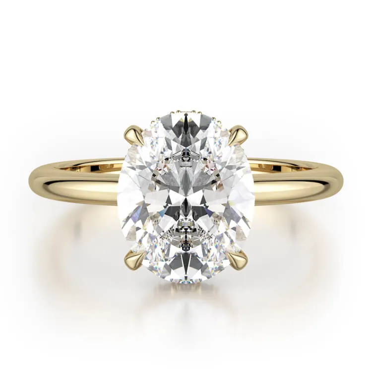 Michael M Crown Oval-Cut Diamond Solitaire R750-1RD
