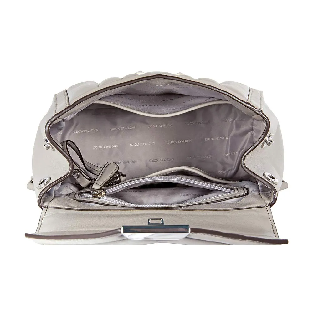 MICHAEL Michael Kors Whitney Quilted Small Backpack (Pearl Grey)