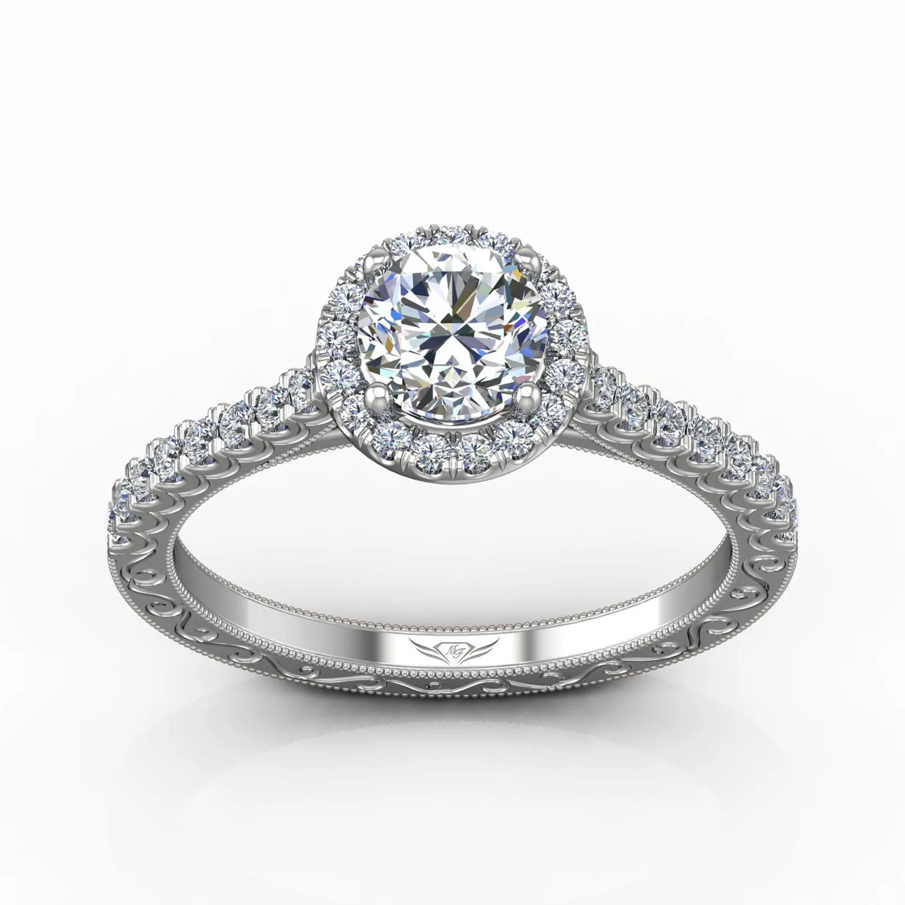 Micropave Engagement Ring