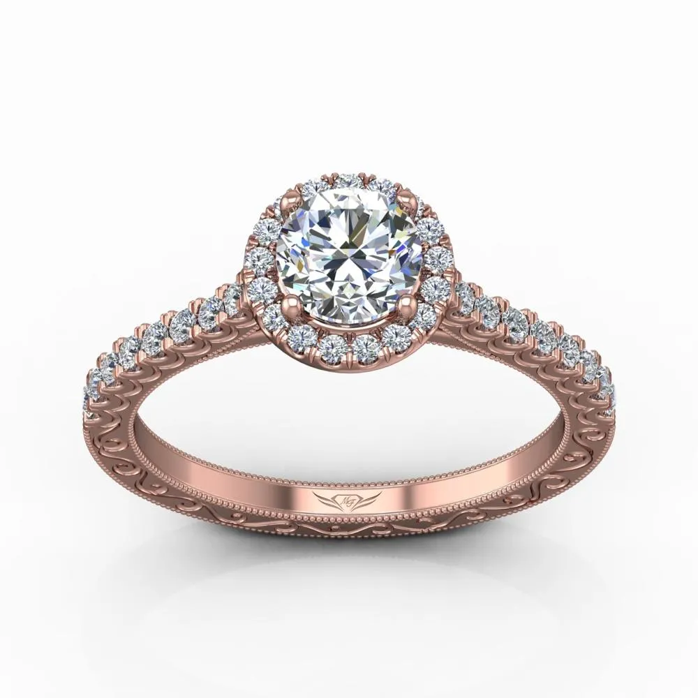 Micropave Engagement Ring