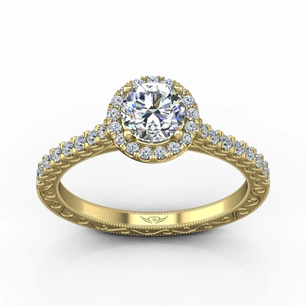Micropave Engagement Ring