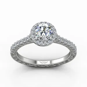 Micropave Engagement Ring