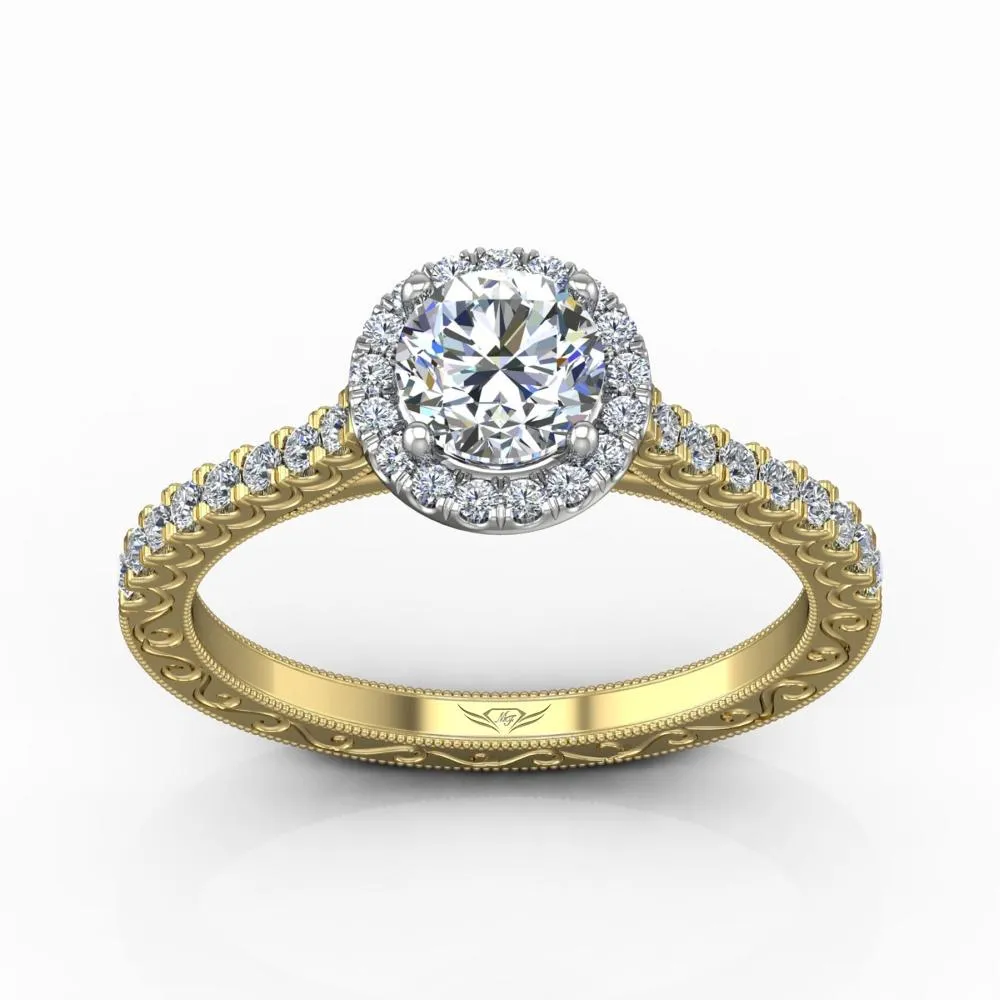 Micropave Engagement Ring