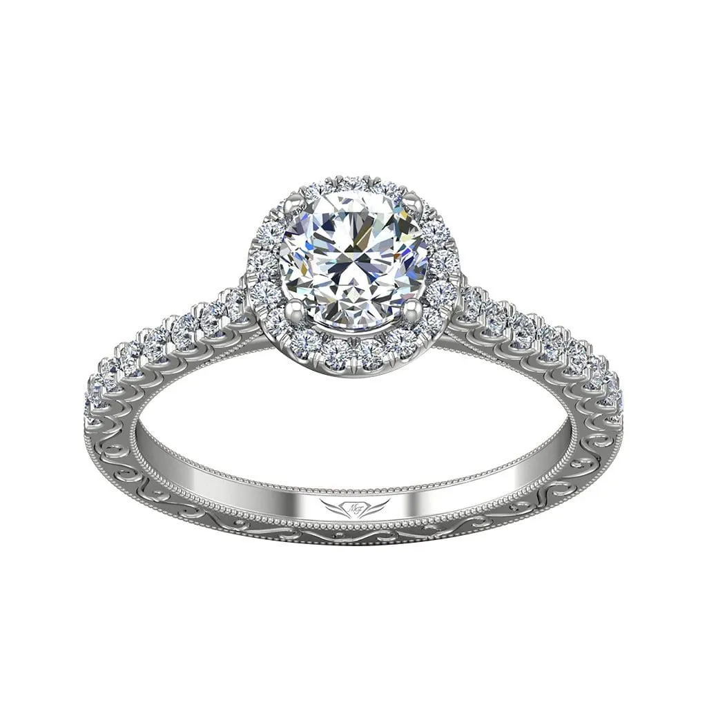 Micropave Engagement Ring