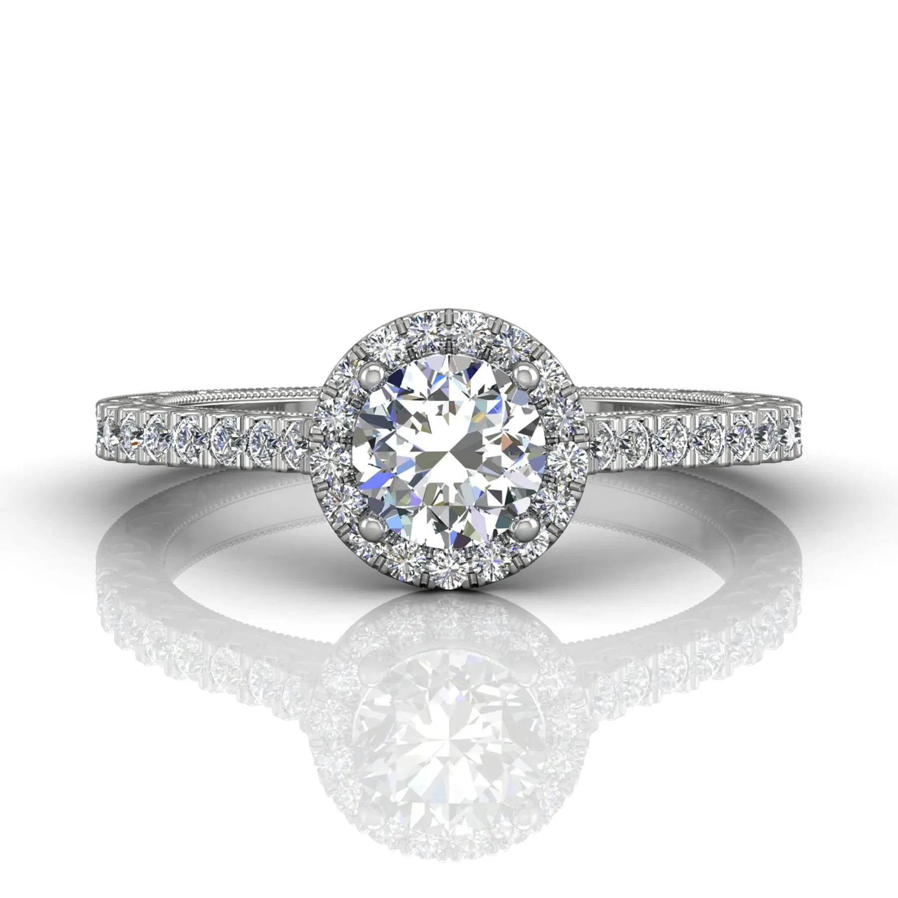 Micropave Engagement Ring