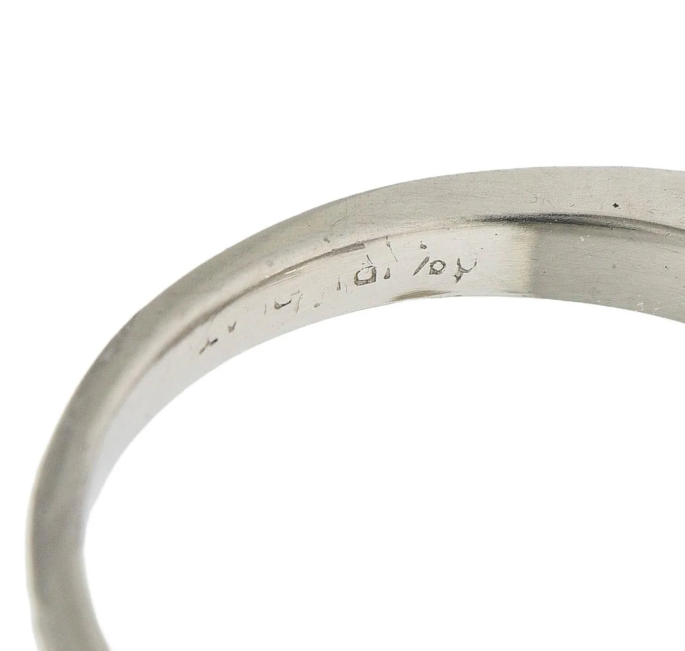 Mid-Century 5.13 CTW Fancy Green Diamond Platinum Toi-Et-Moi Bypass Vintage Dinner Ring GIA