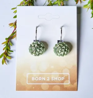 Milano Swarovski Cluster Drop Earrings- Crys-Sil