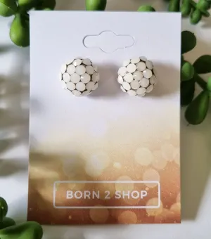 Milano Swarovski Cluster Post Earrings- WA-Sil
