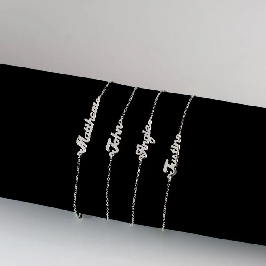 Mini Name Plate Bracelets