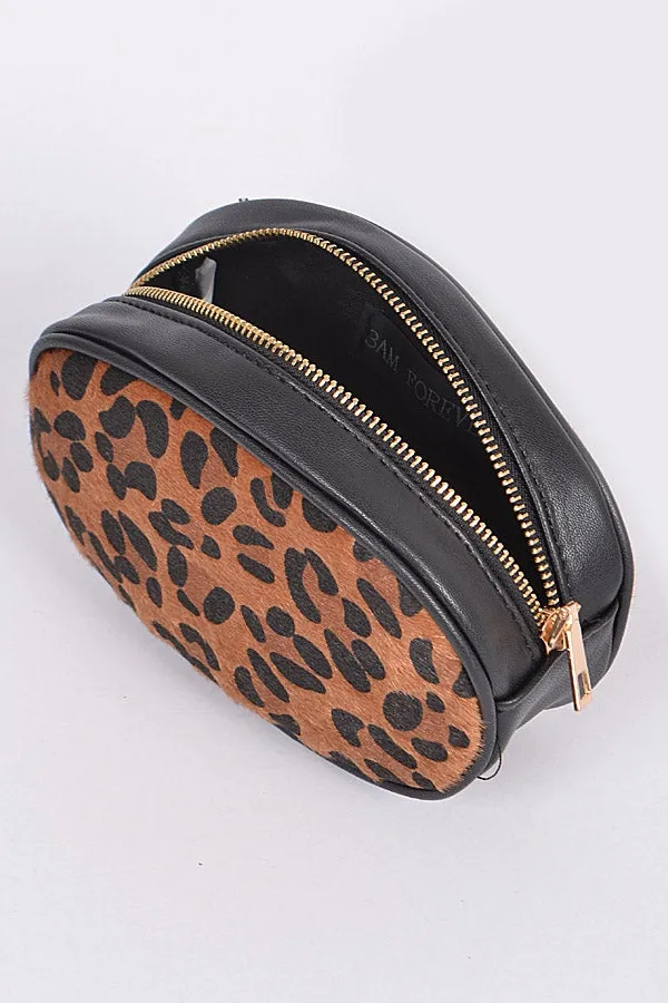 Misty Blue Zora - Animal Print Fanny Pack