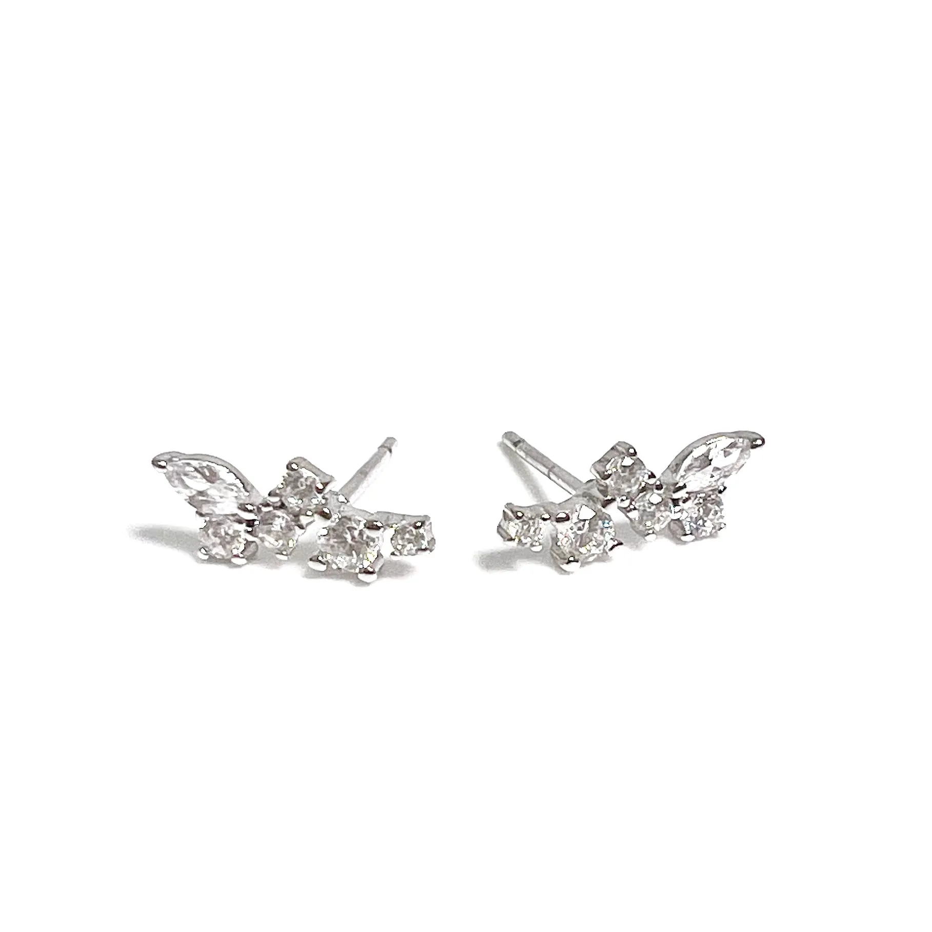 Mix Cluster Stone Earrings