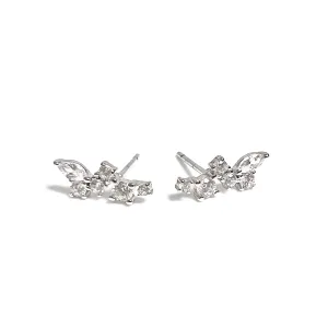 Mix Cluster Stone Earrings