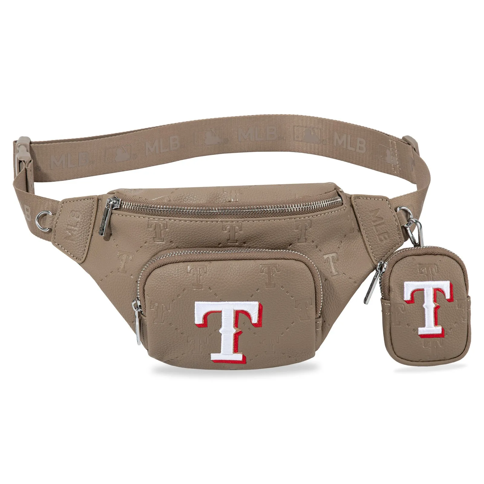 MLB-TX20-320 MLB Texas Rangers Team Fanny Pack Belt Sling Bag