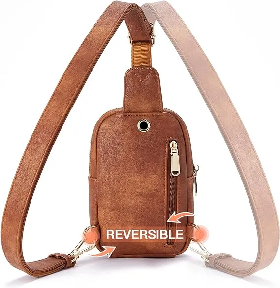 MODARANI Women Leather Crossbody Fanny Bag