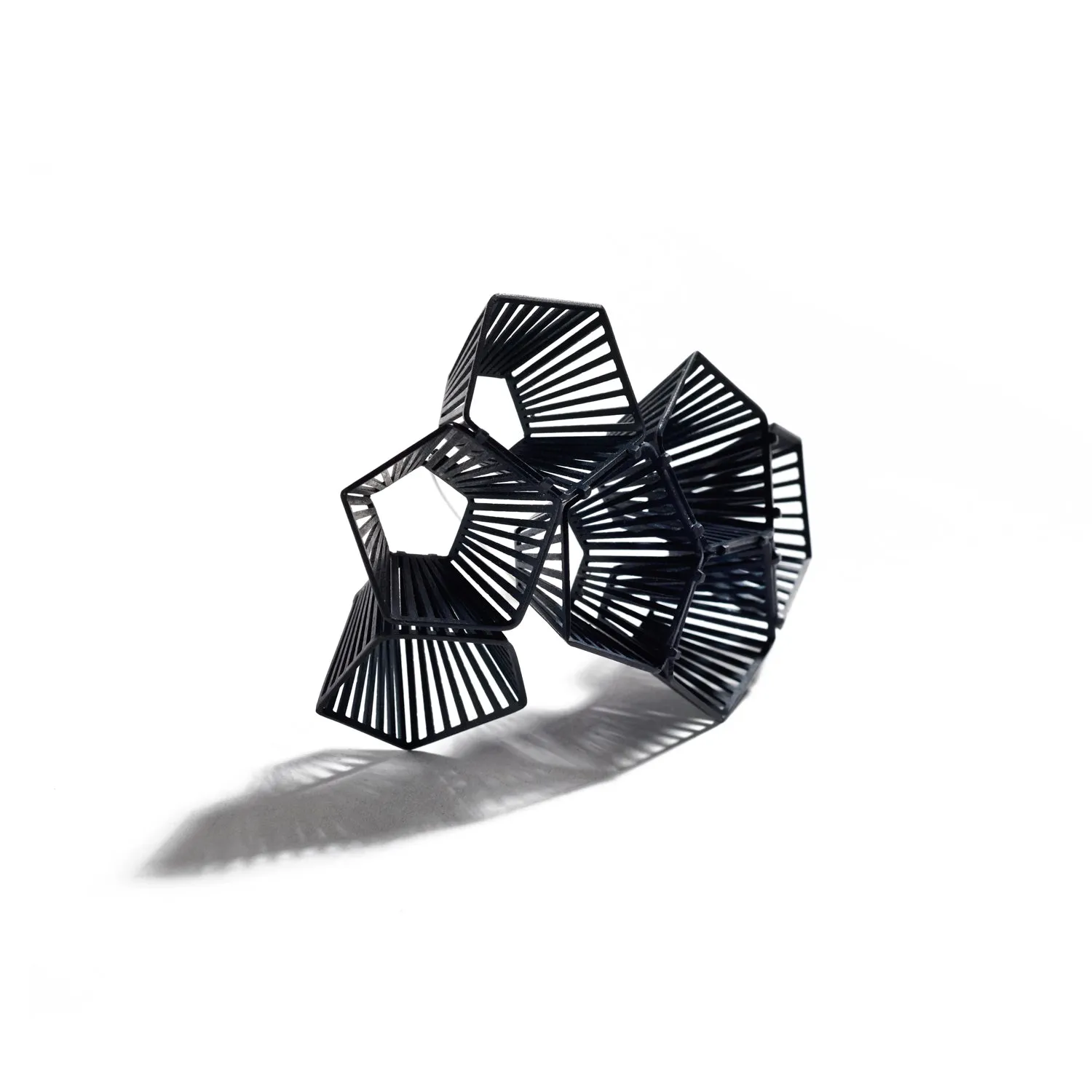 Moire Series Cluster Brooch