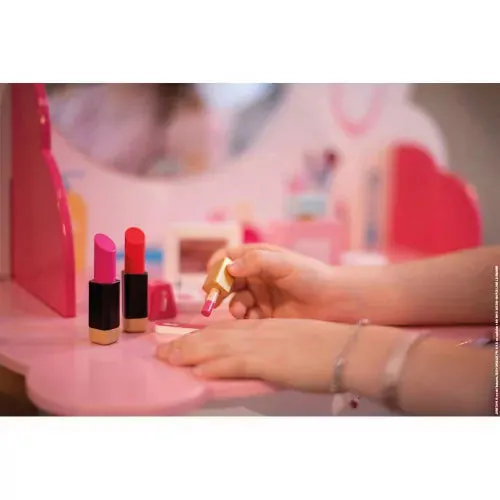 Montessori Childrens Dressing Table | Vanity Unit | Role Play Toys | Mirror | Stool | Accessories
