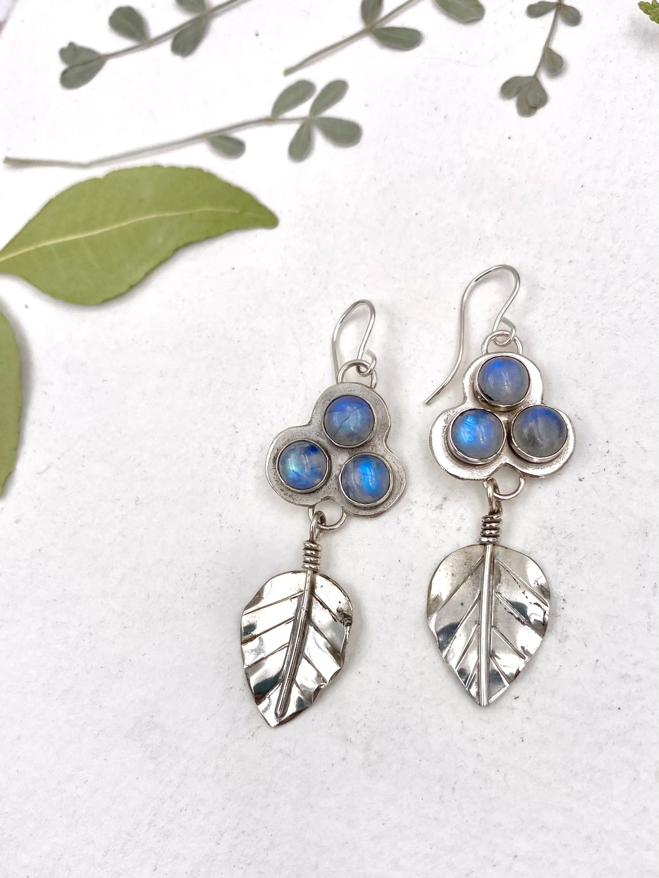 Moon Flower Earrings