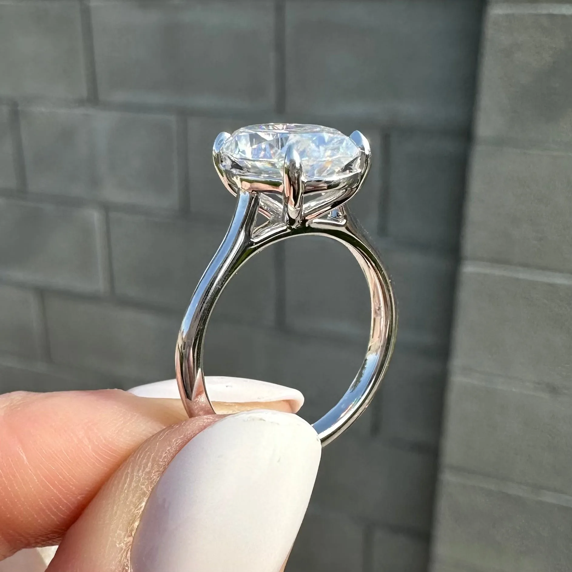 Morgan (5.2ct) Oval Moissanite Engagement Ring