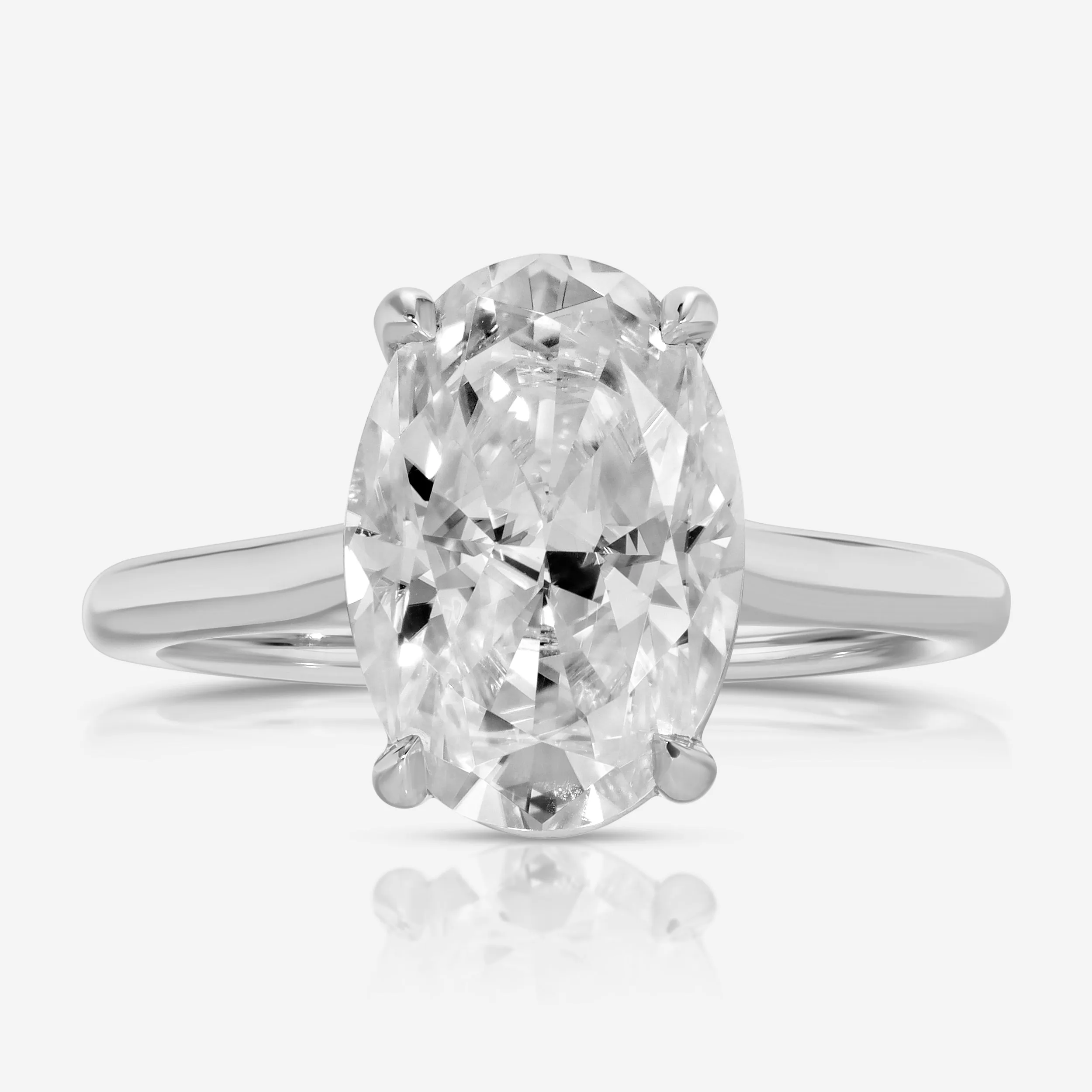 Morgan (5.2ct) Oval Moissanite Engagement Ring