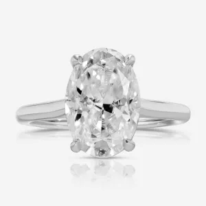 Morgan (5.2ct) Oval Moissanite Engagement Ring